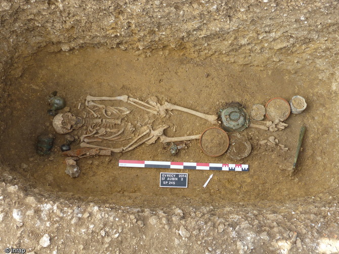 Vue de la tombe 245 de Saint-Aubin-des-Champs, Calvados